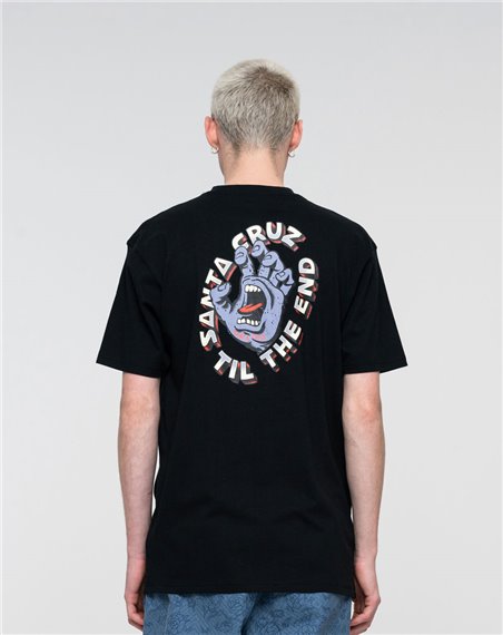 Santa Cruz Til The End Hand Camiseta para Hombre Black