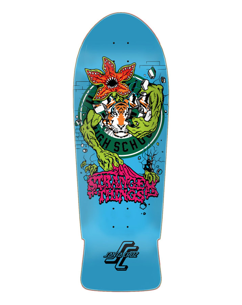 Santa Cruz Shape Skate Stranger Things Roskopp Demogorgon 10.25"