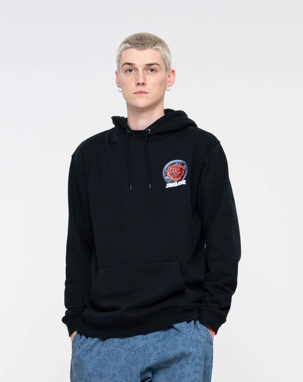 Santa Cruz Til The End Hand Sudadera con Capucha para Hombre Black