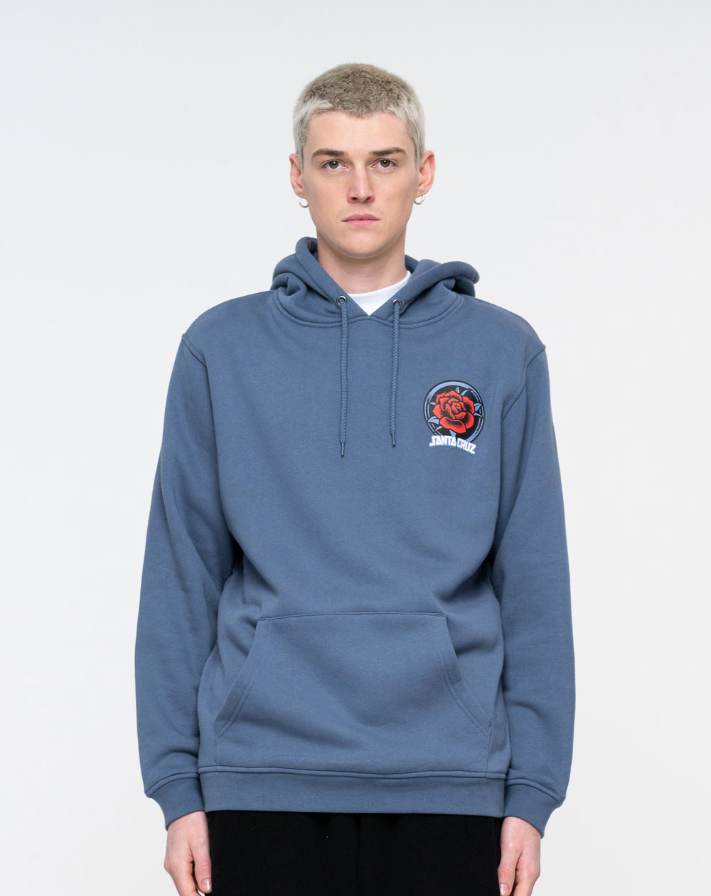 Santa Cruz Men's Hoodie Til The End Hand Vintage Blue