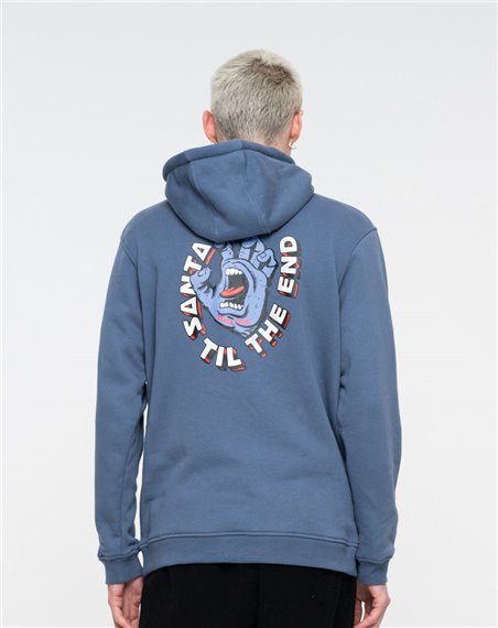 Santa Cruz Men's Hoodie Til The End Hand Vintage Blue