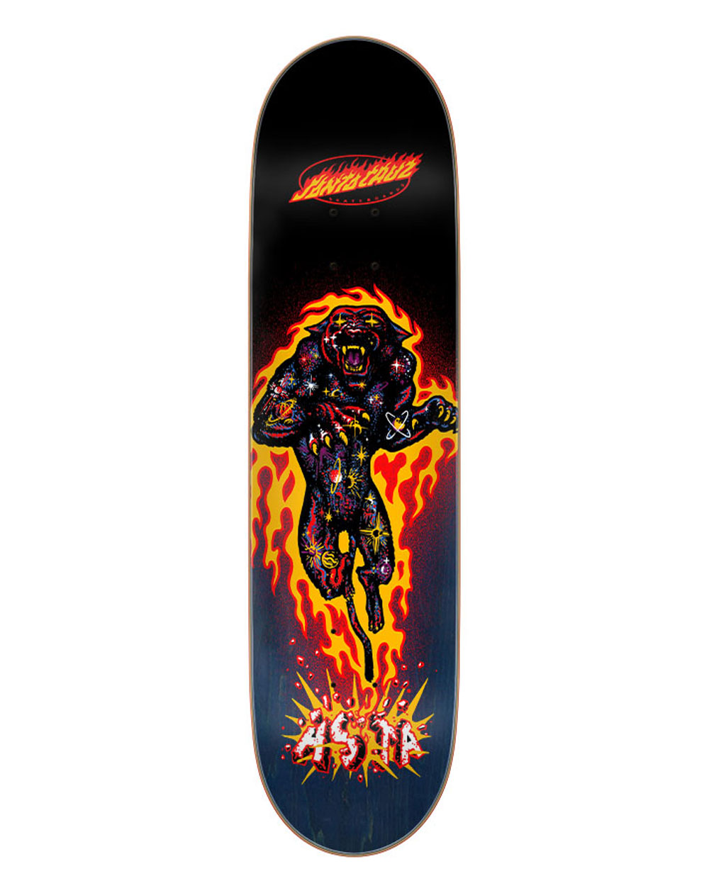 Santa Cruz Tabla Skateboard Asta Cosmic Cat VX 8"
