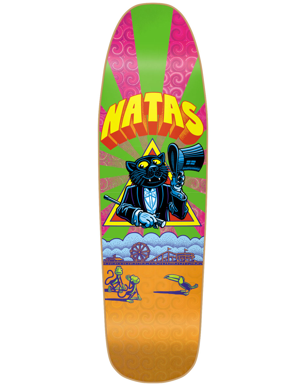 New Deal Plateaux Skateboard 101 Natas Panther HT 9.25"