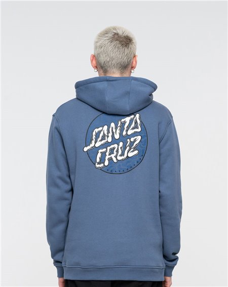 Santa Cruz Alive Dot Sudadera con Capucha para Hombre Vintage Blue 2