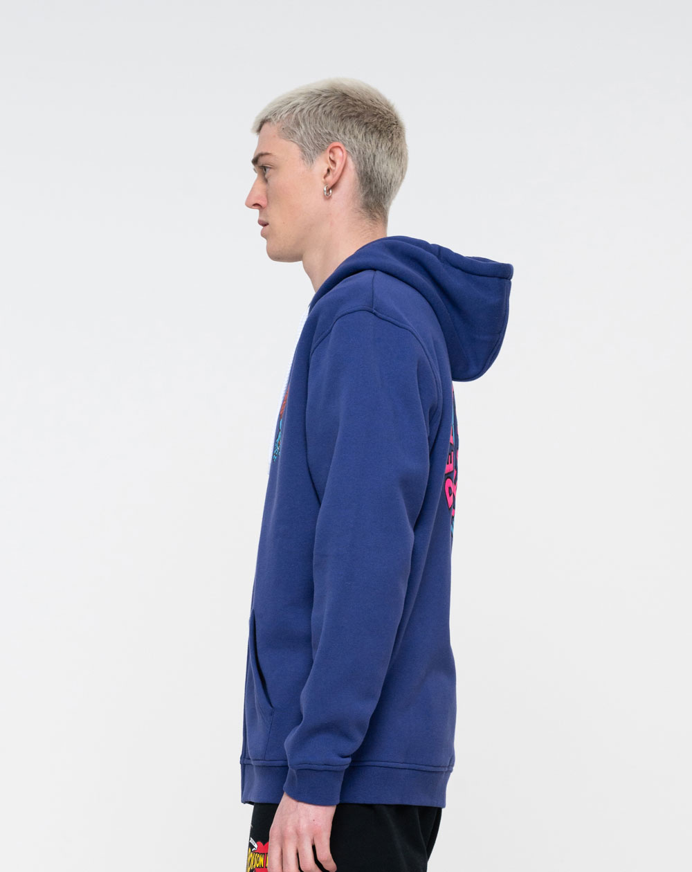 Santa Cruz Speed Wheels Scream Sweat à Capuche Zippée Homme Navy Blue