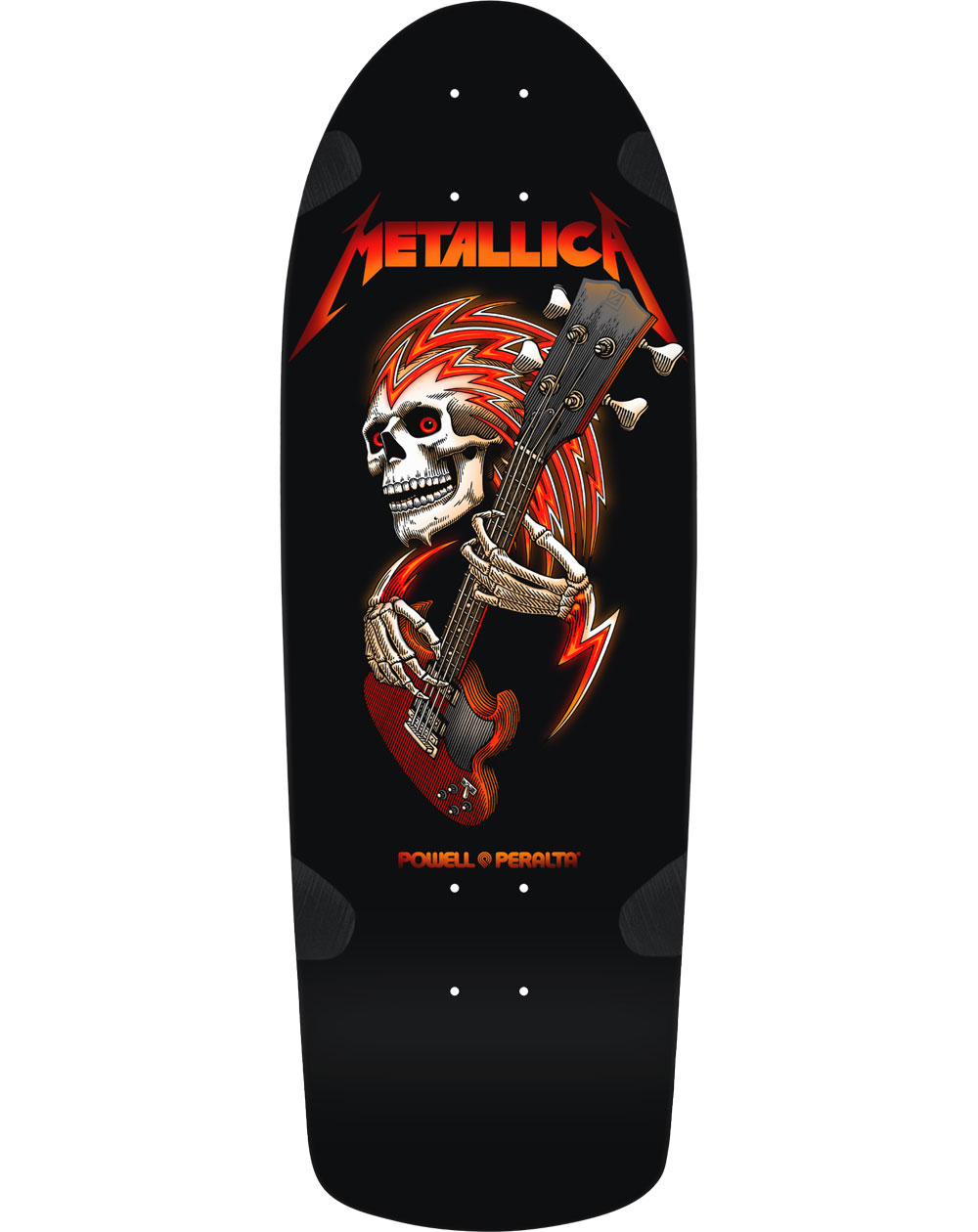 Powell Peralta Tavola Skateboard OG Metallica Collab 10" Black