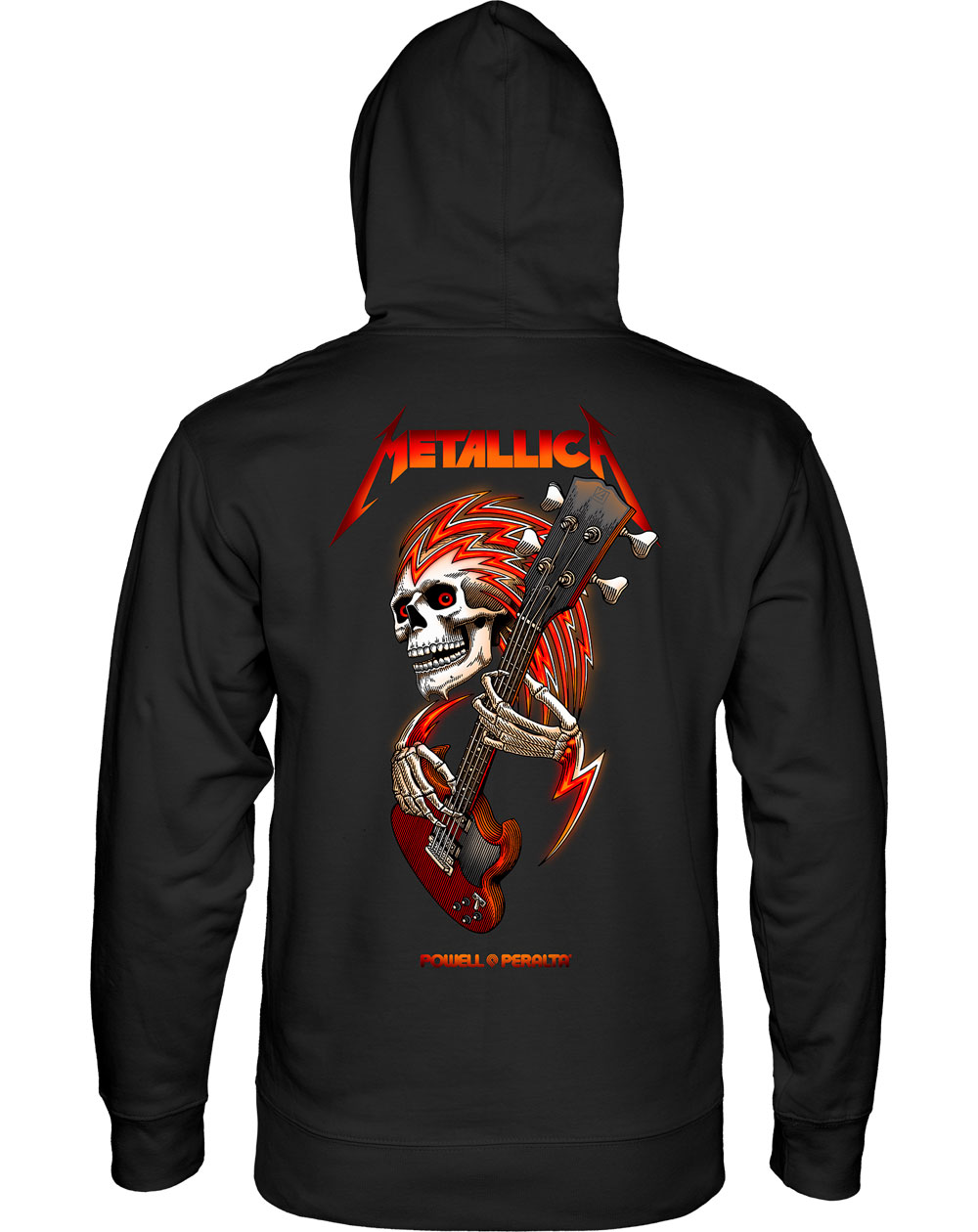 Powell Peralta Metallica Collab Moleton com Capuz para Homem Black
