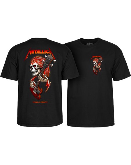 Powell Peralta Men's T-Shirt Metallica Collab Black