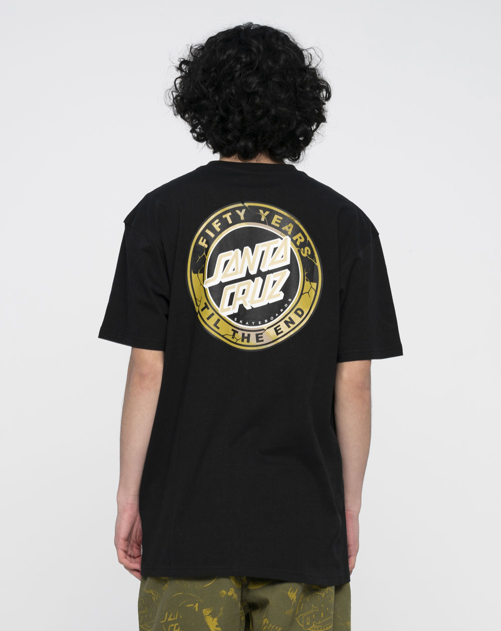 Santa Cruz 50th Til The End Dot Camiseta para Hombre Black