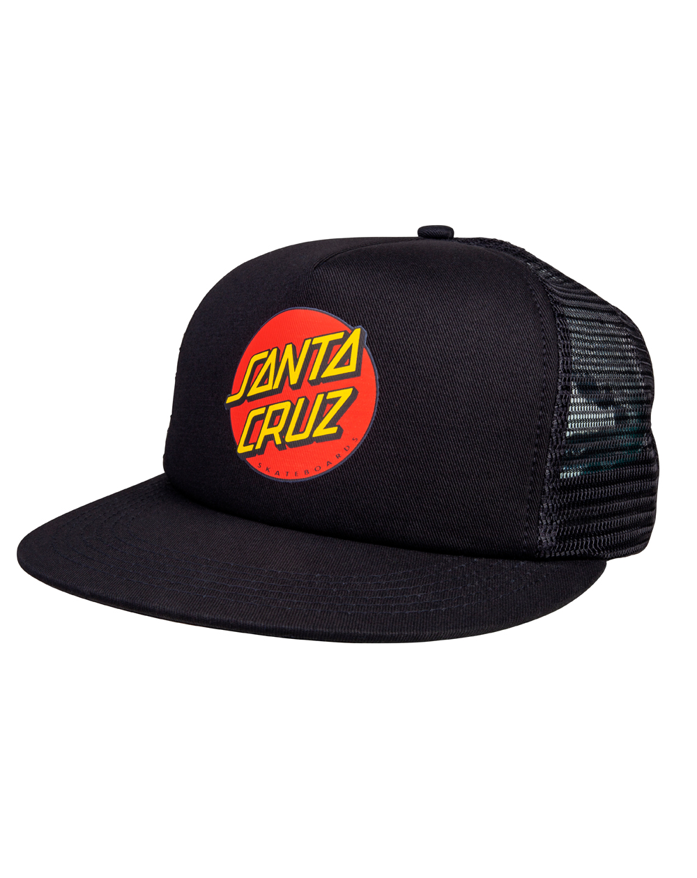 Santa Cruz Classic Dot Mesh Cappellino da Baseball Trucker Black