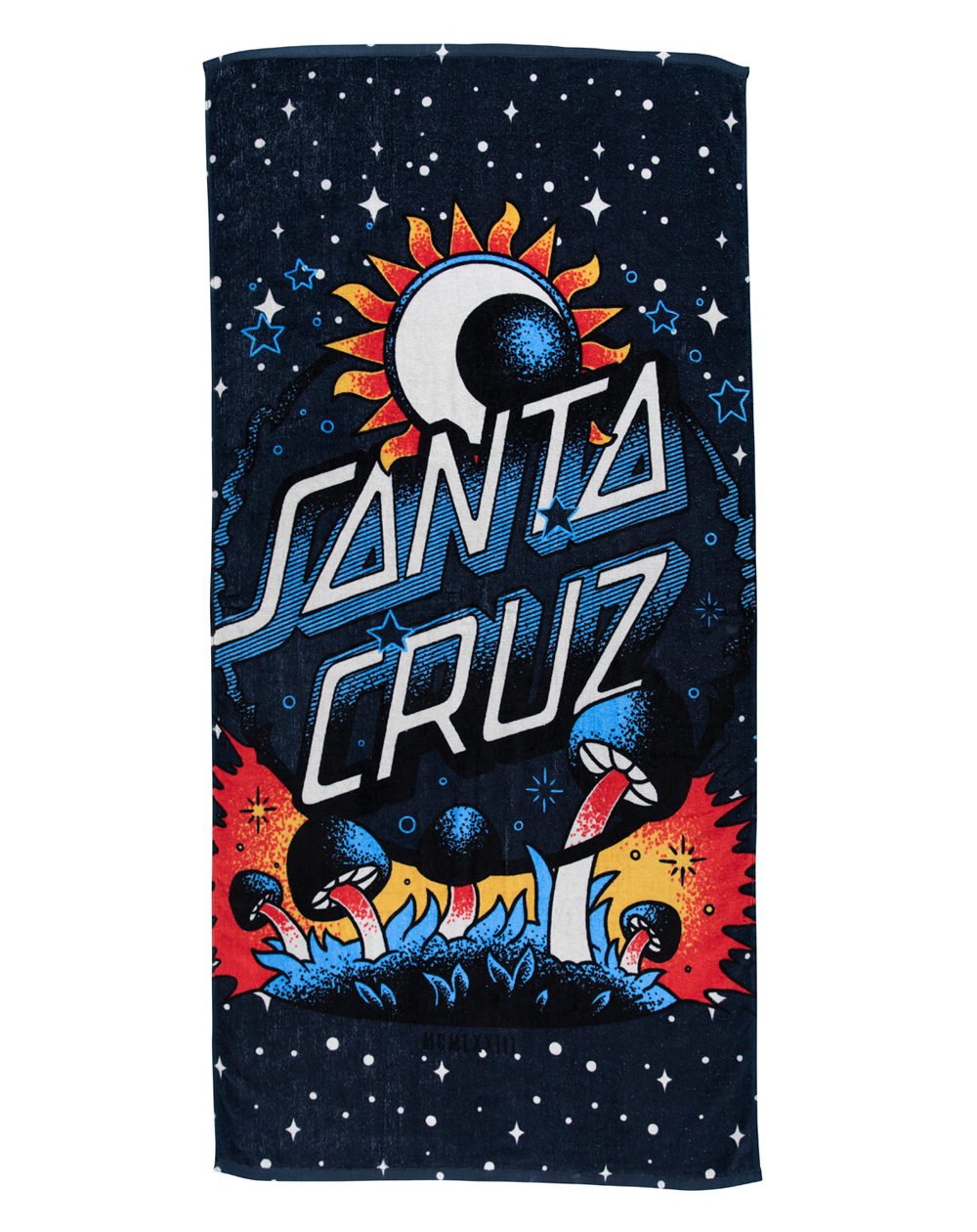Santa Cruz Dark Arts Dot Serviette de Plage Midnight Blue