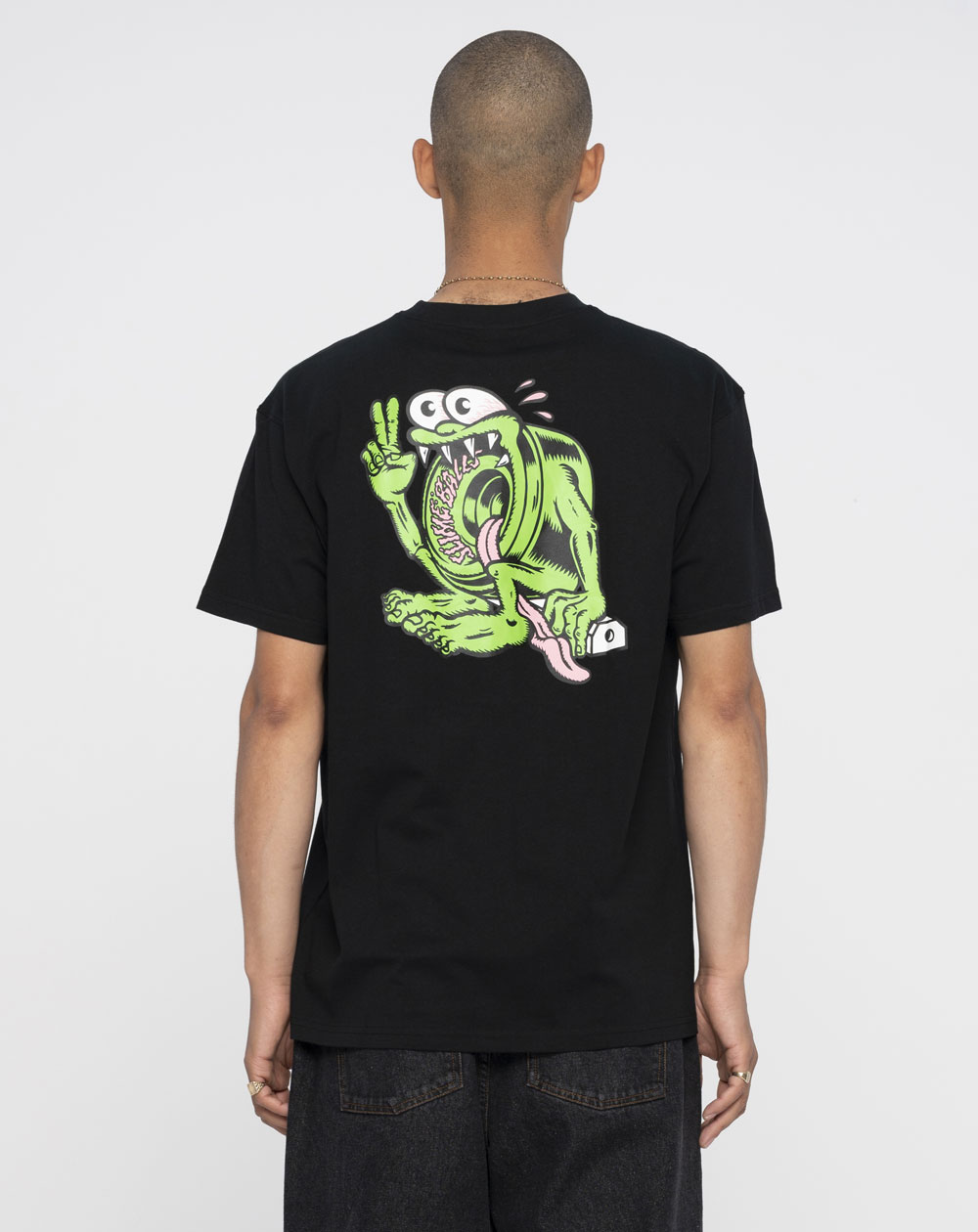 Santa Cruz Slimey Camiseta para Homem Black