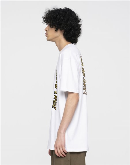 Santa Cruz Roskopp Break T-Shirt Homme White Acid Wash