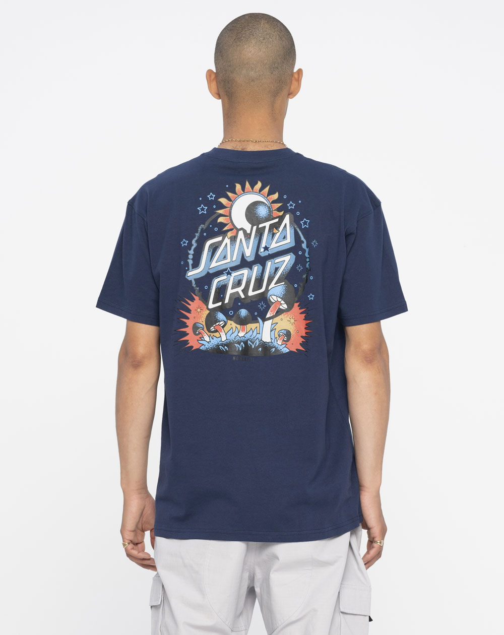 Santa Cruz Men's T-Shirt Dark Arts Dot Midnight Blue