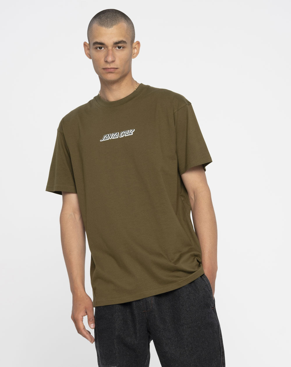 Santa Cruz Cosmic Bone Hand Camiseta para Hombre Uniform Green