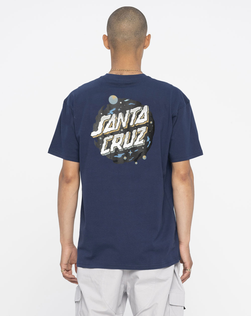 Santa Cruz Wooten Ominous Dot Camiseta para Homem Midnight Blue