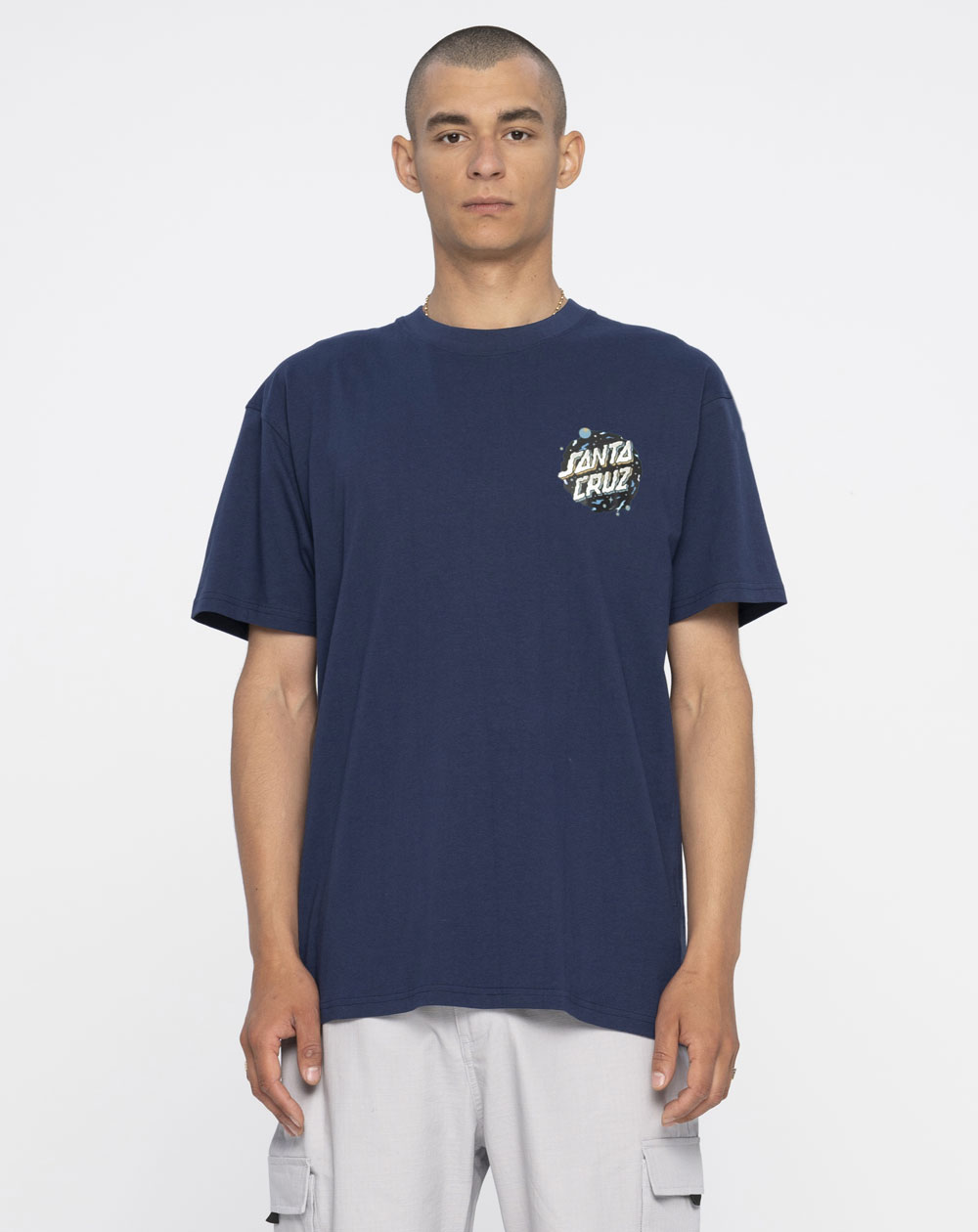 Santa Cruz Wooten Ominous Dot T-Shirt Uomo Midnight Blue