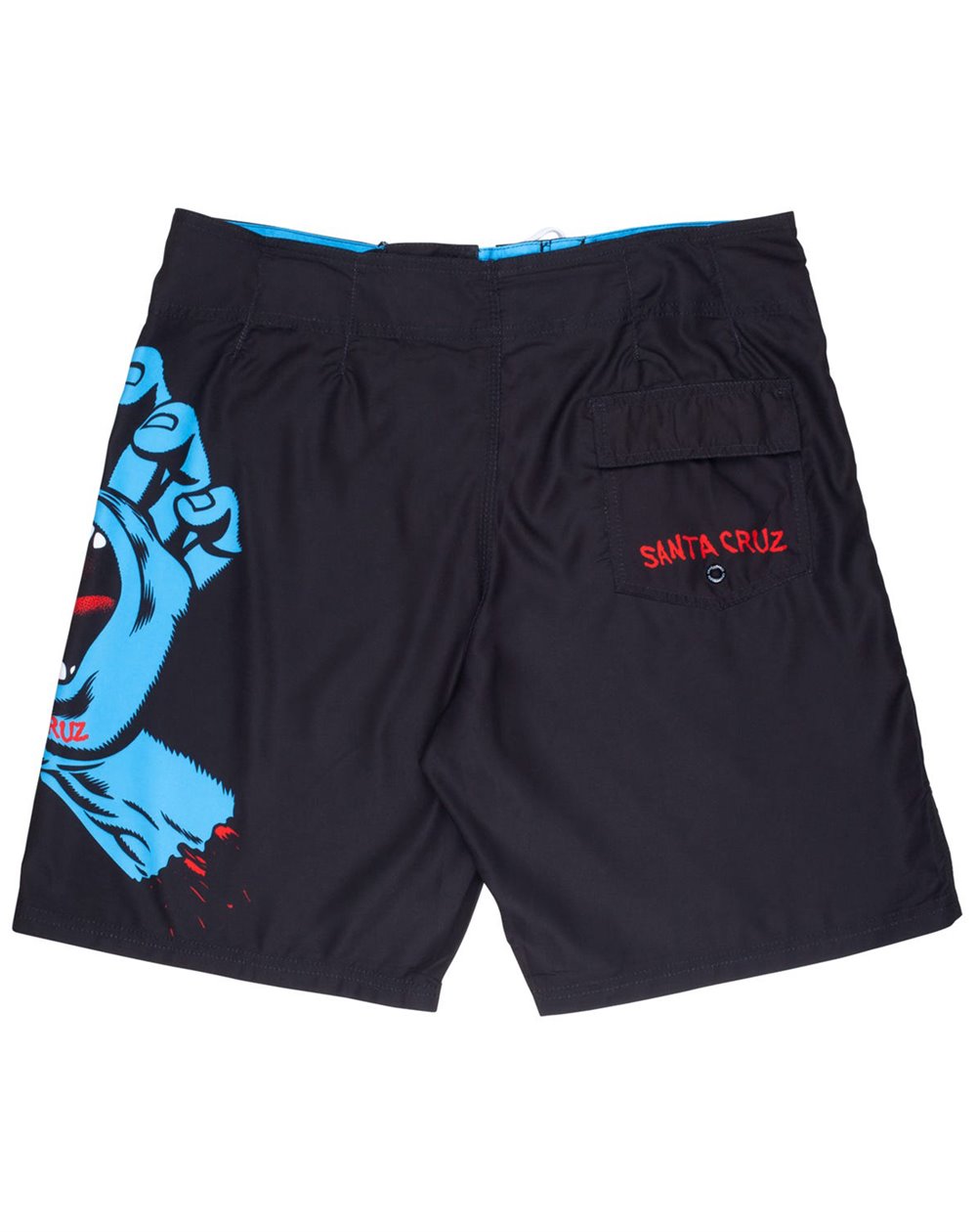Screaming Hand Santa Cruz Board Shorts (Black) for Men