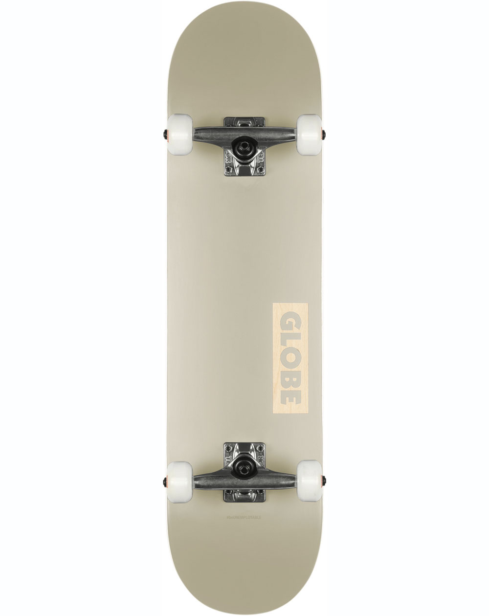 Globe Goodstock 8" Complete Skateboard Off White