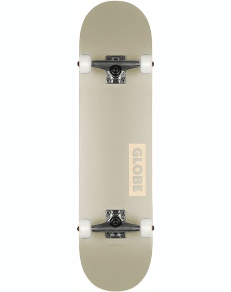 Globe Goodstock 8" Complete Skateboard Off White