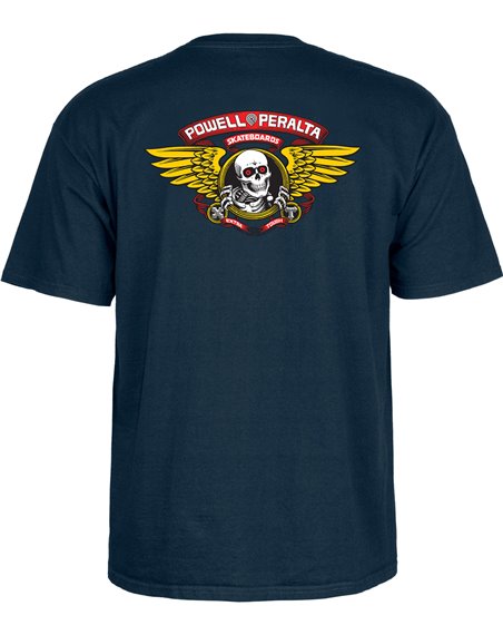 Powell Peralta Men's T-Shirt Winged Ripper Navy