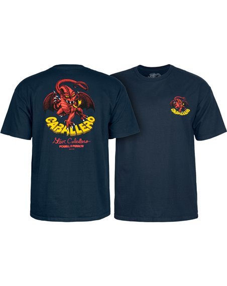 Powell Peralta Steve Caballero Dragon II Camiseta para Hombre Navy