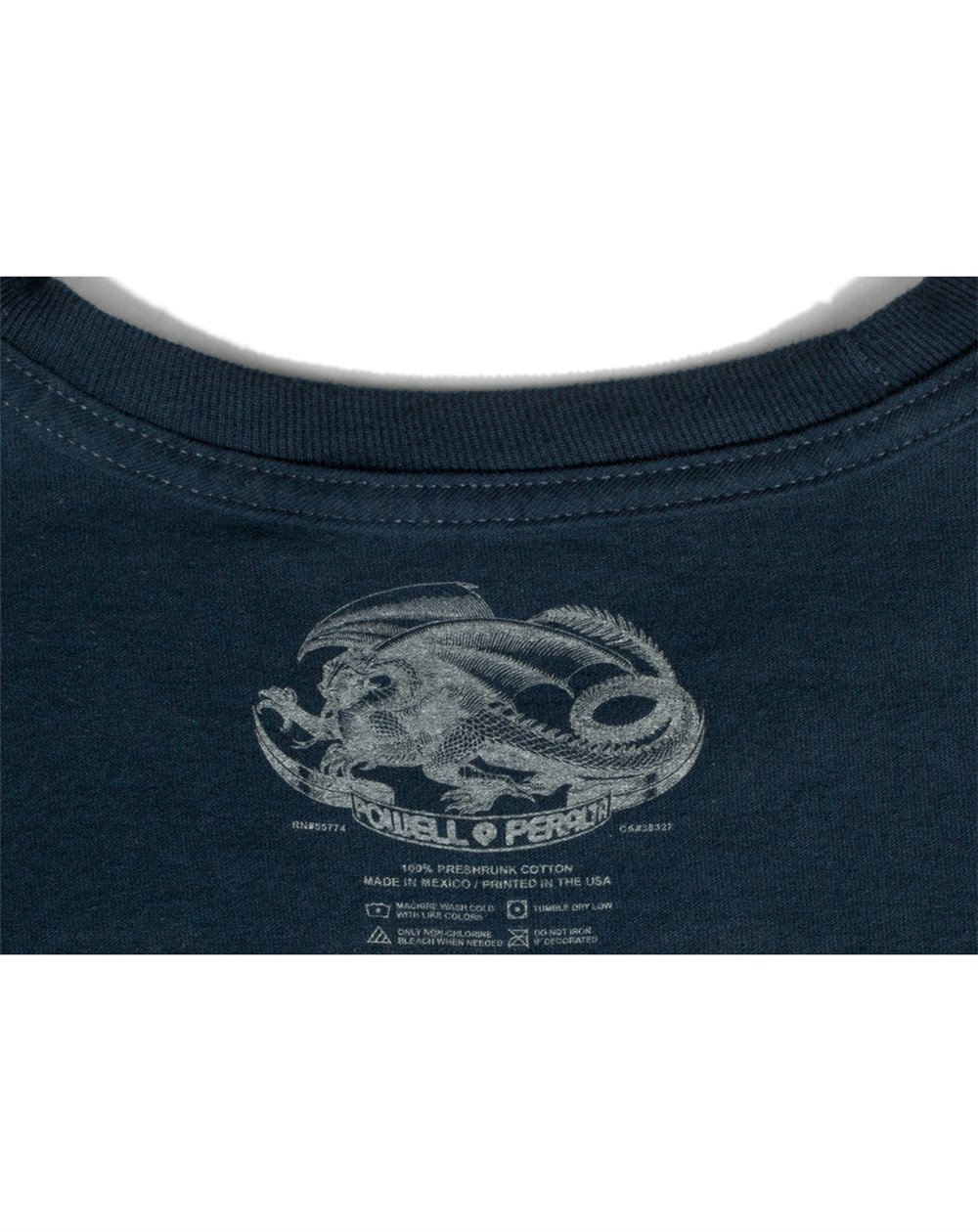 Powell Peralta Men's T-Shirt Steve Caballero Dragon II Navy