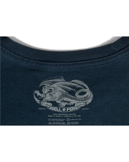 Powell Peralta Steve Caballero Dragon II Camiseta para Homem Navy