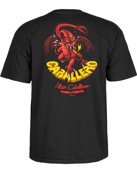 Powell Peralta Steve Caballero Dragon II Camiseta para Homem Black