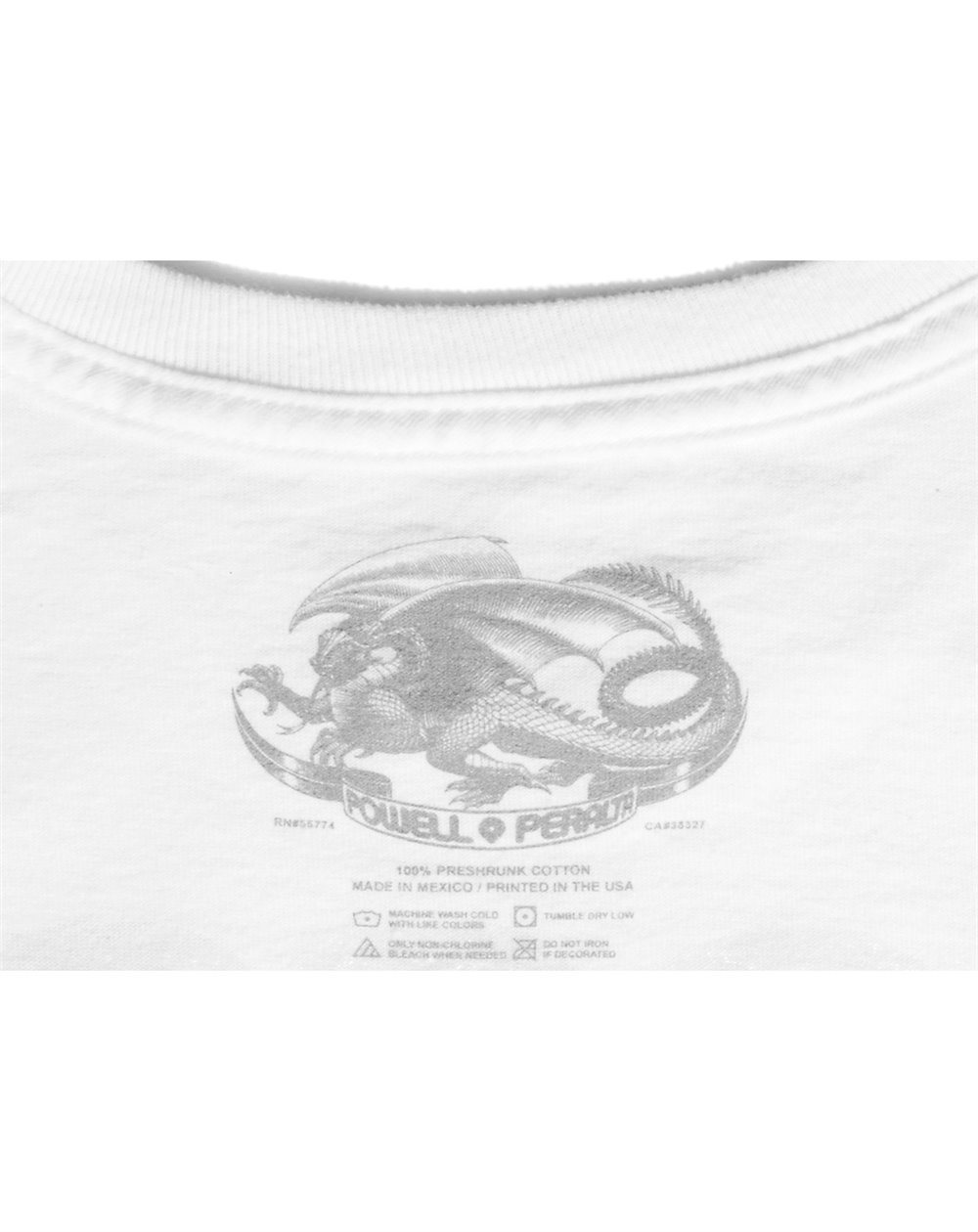 Powell Peralta Men's T-Shirt Steve Caballero Dragon II White