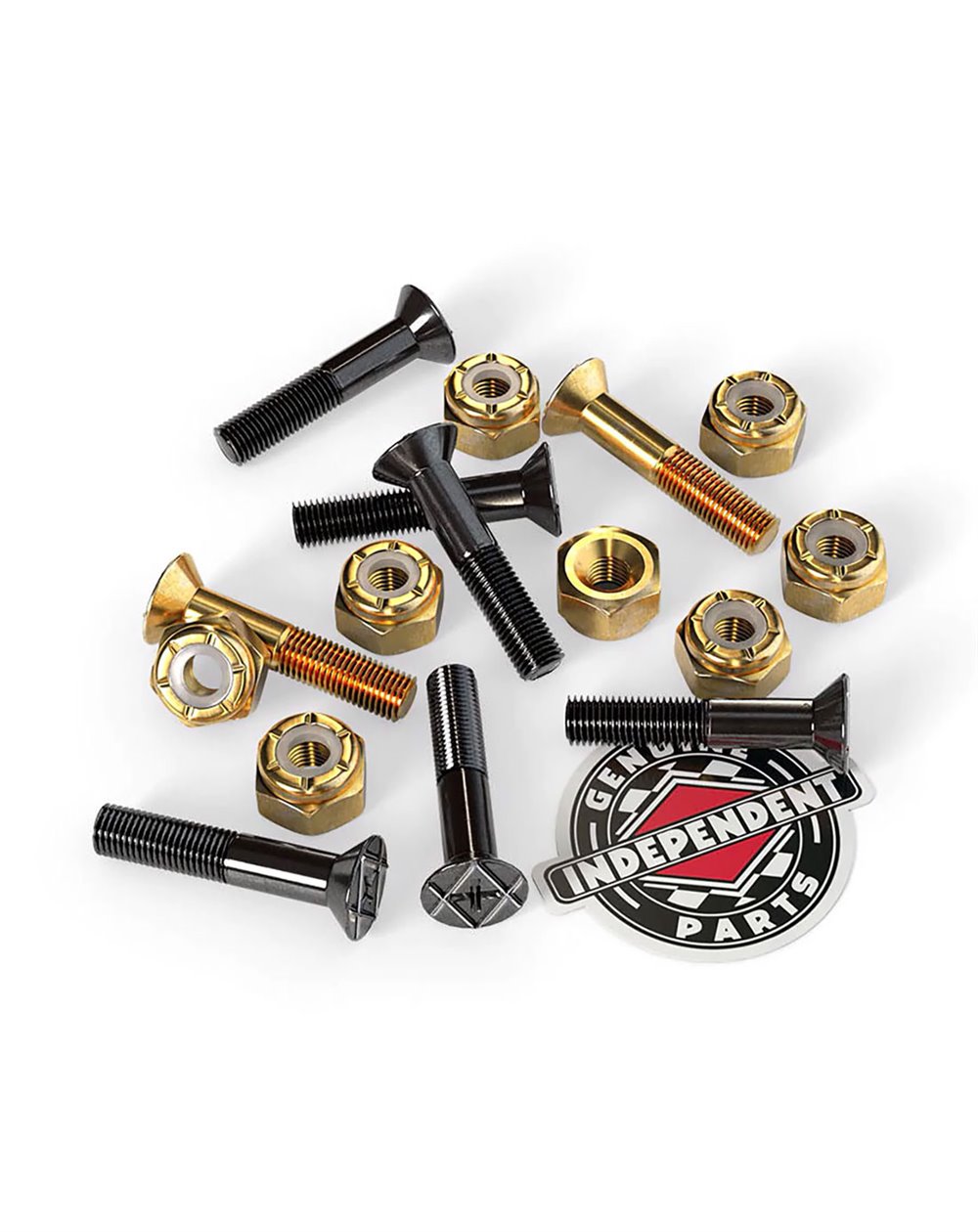 Independent Tornillos Skateboard Genuine Parts 1" Phillips Black/Gold