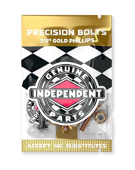 Independent Parafusos de Base Skate Genuine Parts 7/8" Phillips Black/Gold