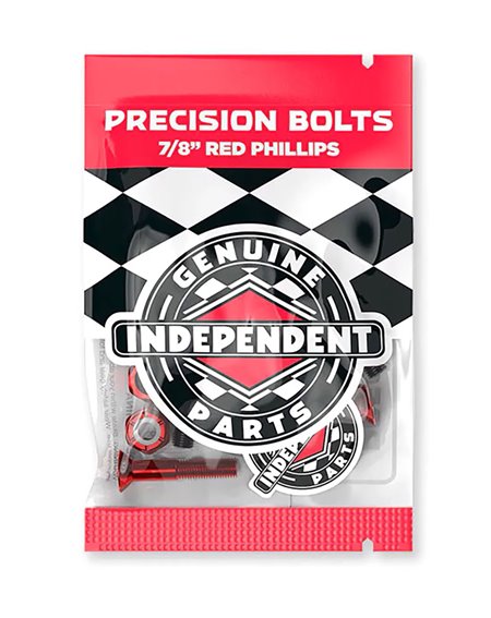 Independent Genuine Parts 7/8" Phillips Skateboard Hardware Set Black/Red 2