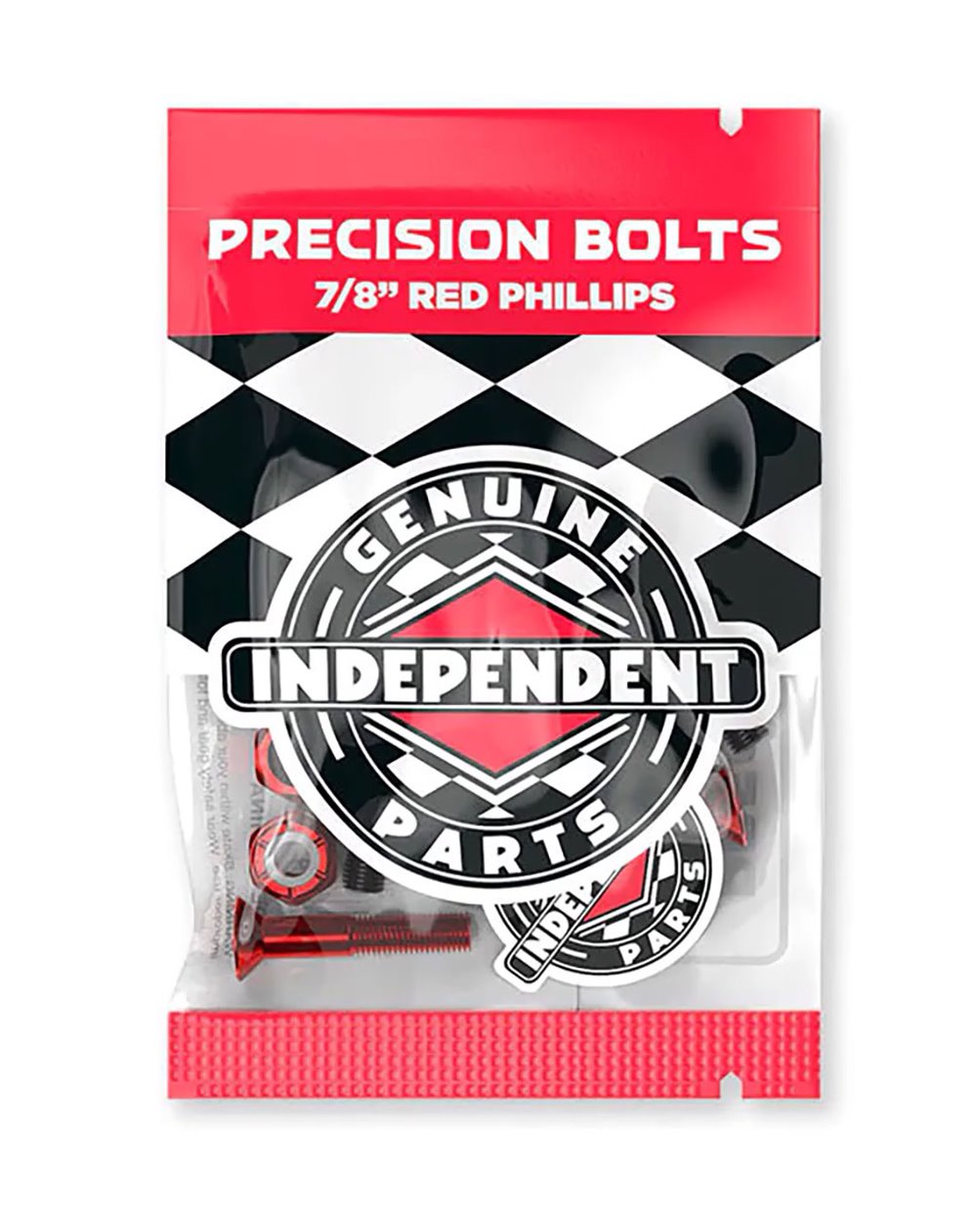 Independent Tornillos Skateboard Genuine Parts 7/8" Phillips Black/Red