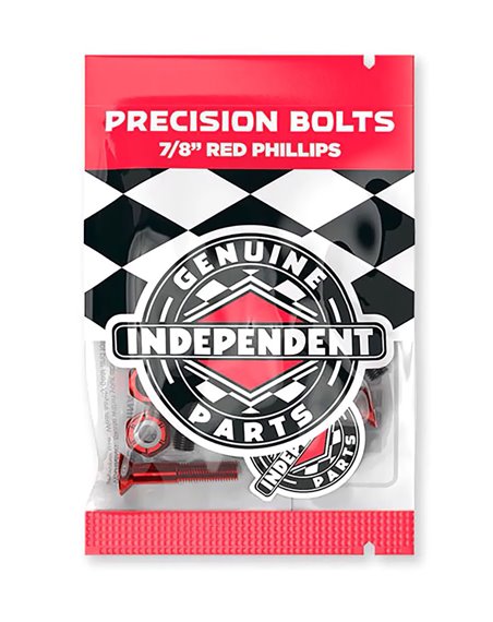 Independent Genuine Parts 7/8" Phillips Skateboard Hardware Set Black/Red