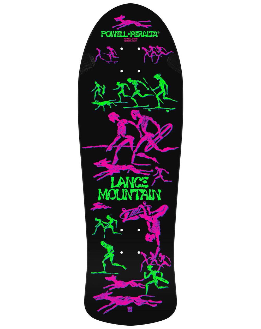 Powell Peralta Tabla Skateboard Bones Brigade Series 14 Lance Mountain 9.9"