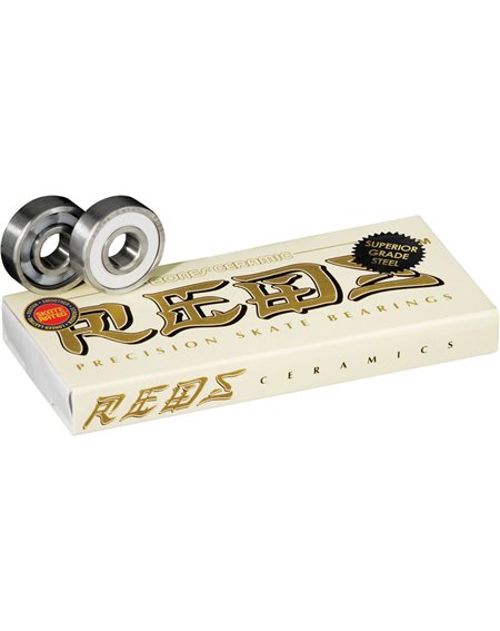 Bones Bearings Ceramic Super Reds Skateboard Bearings