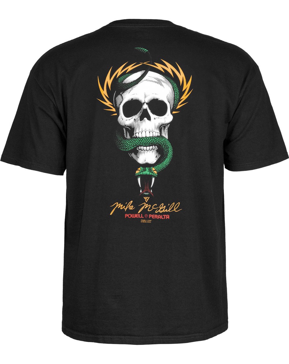 Powell Peralta Mike McGill Skull & Snake T-Shirt Uomo Black