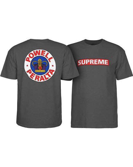 Powell Peralta Supreme Camiseta para Homem Charcoal Heather