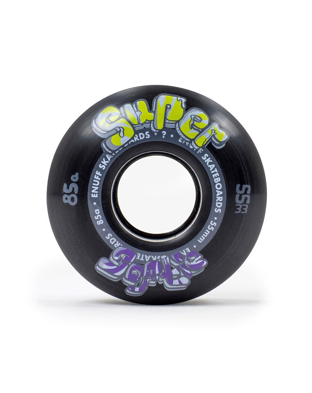 Enuff Ruedas Skateboard Super Softie 55mm 85A Black 4 piezas