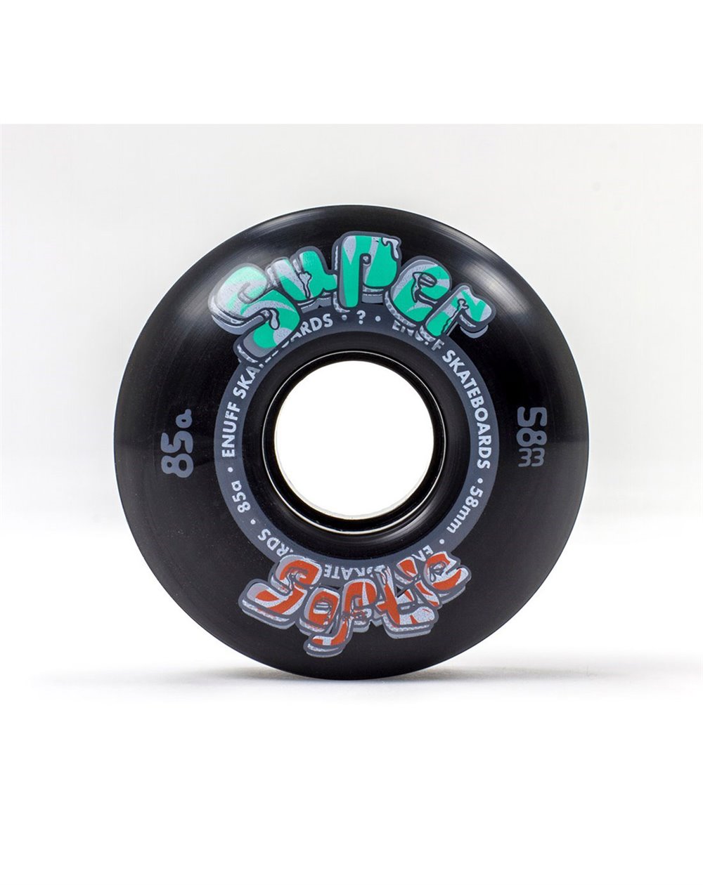 Enuff Ruedas Skateboard Super Softie 58mm 85A Black 4 piezas