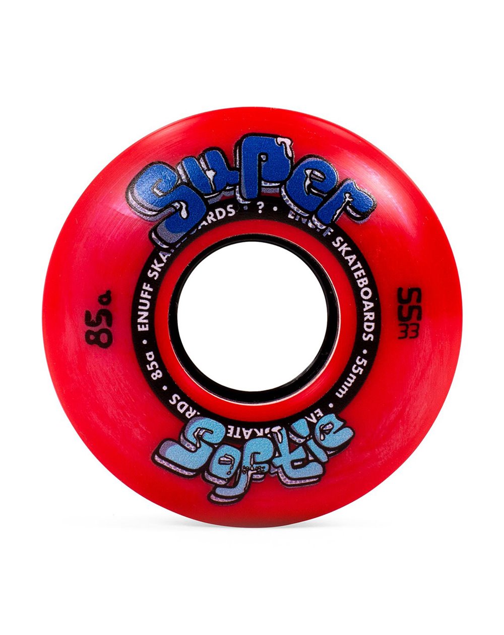 Enuff Rodas Skate Super Softie 55mm 85A Red 4 peças
