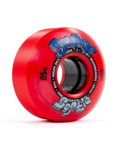 Enuff Roues Skateboard Super Softie 55mm 85A Red 4 pc 2