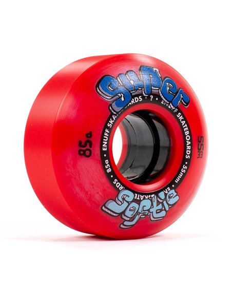 Enuff Rodas Skate Super Softie 55mm 85A Red 4 peças