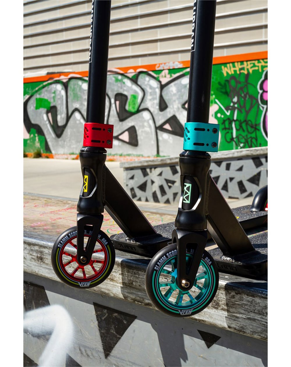 Slamm Scooters Trottinette Freestyle Urban V9 Black/Red