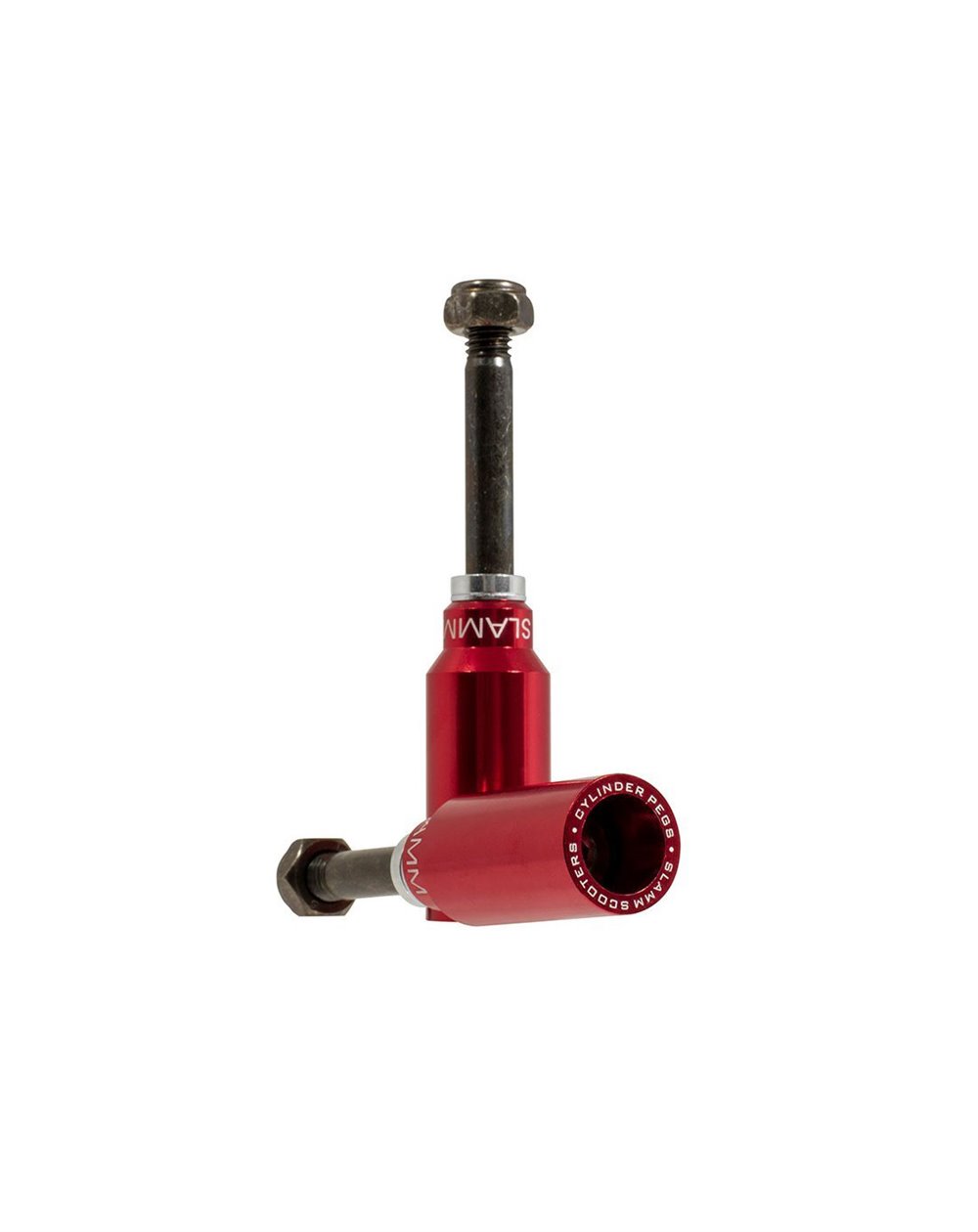 Slamm Scooters Cylinder Scooter Pegs Red pack of 2