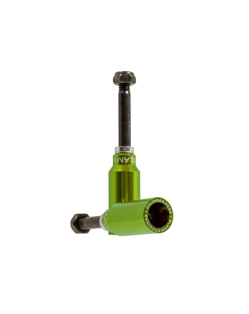 Slamm Scooters Cylinder Scooter Pegs Green pack of 2