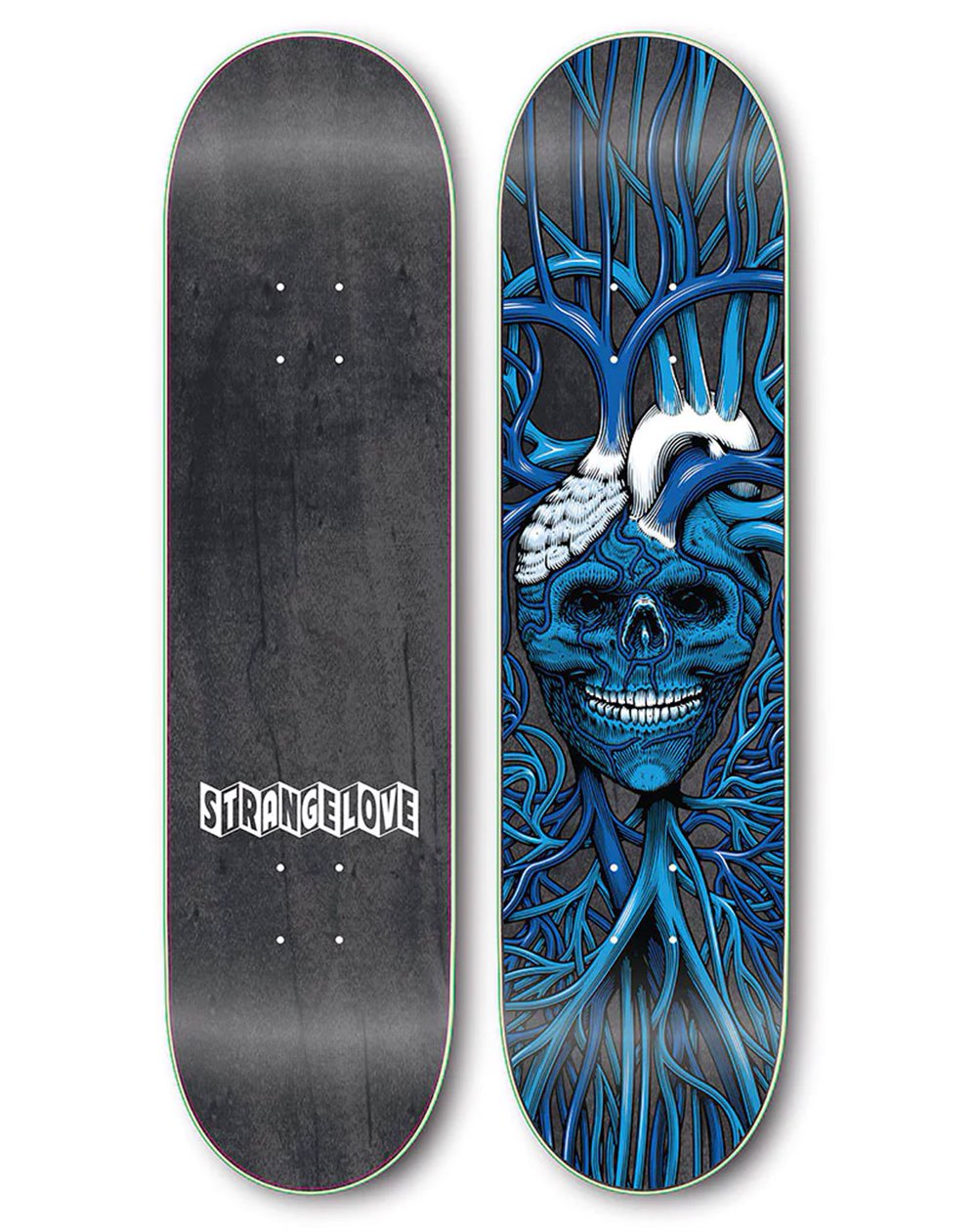 StrangeLove Code 7.875" Skateboard Deck Blue