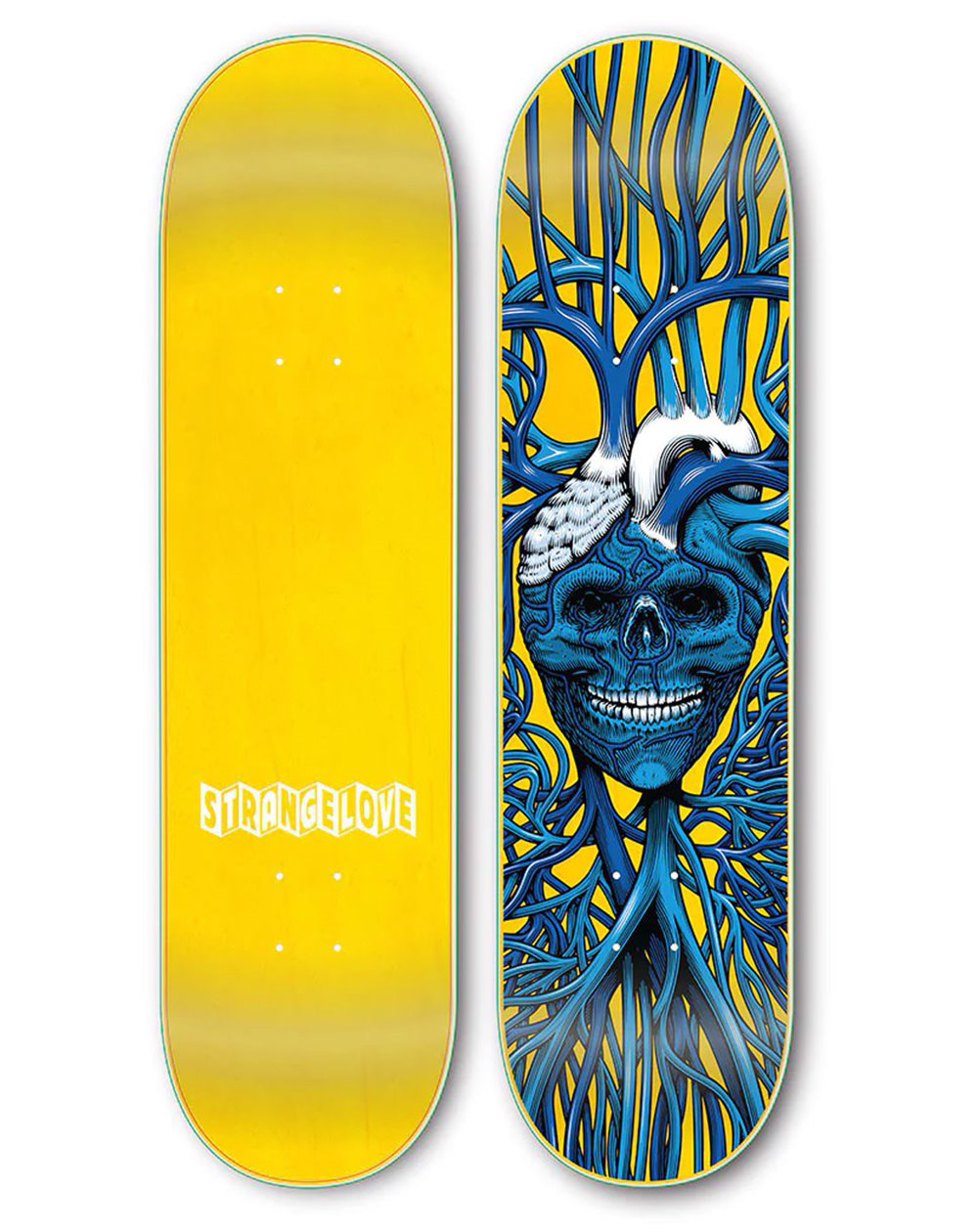 StrangeLove Code 8.375" Skateboard Deck Yellow