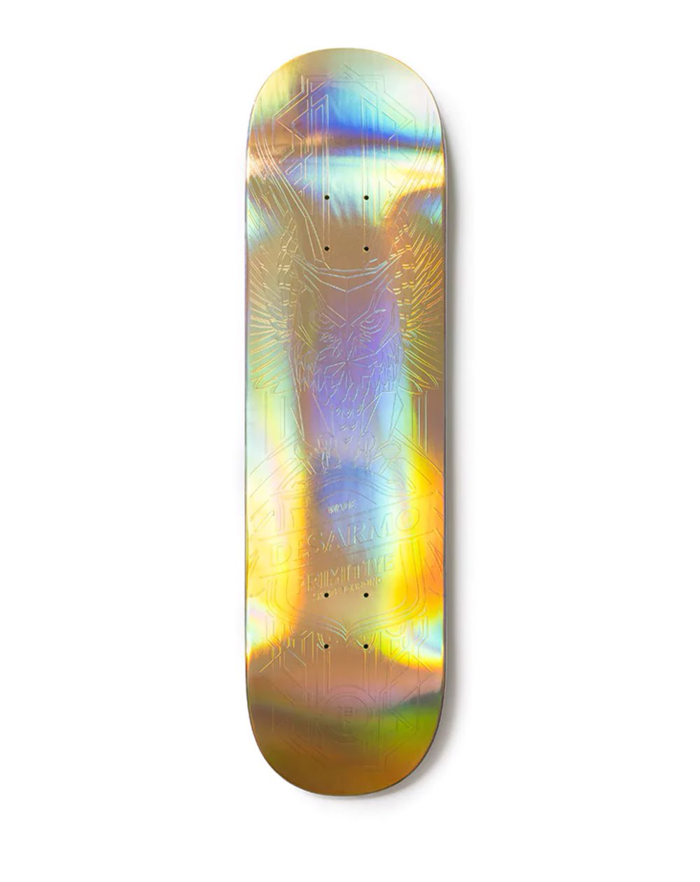 Primitive Tabla Skateboard Holo Foil Desarmo Owl 8.38"